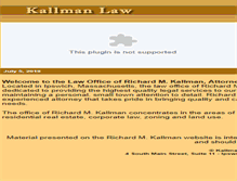 Tablet Screenshot of kallmanlaw.com